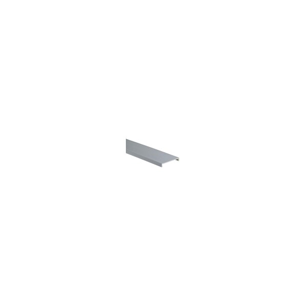 Panduit 2.5" PVC WIRING DUCT COVER, 6 FT LT GRY, C2.5LG6